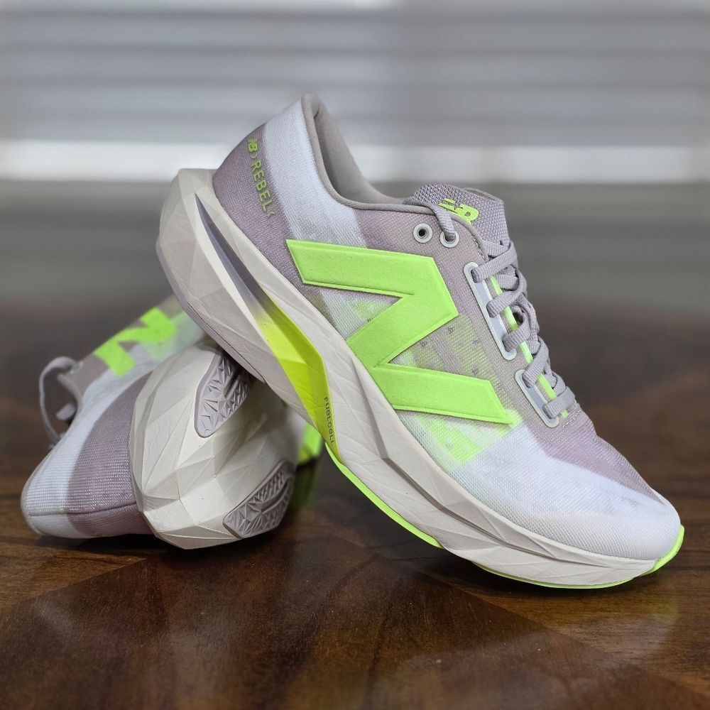 New Balance FuelCell Rebel v4 Women's Running Shoes Ivory Green Size 9 WFCXLUM
